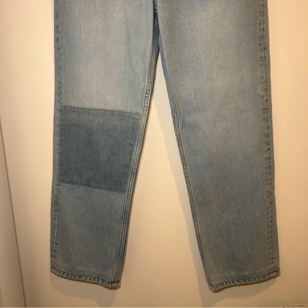 Reformation Cynthia Patch High Rise Straight Jeans in Tahoe Size 25 - Picture 6 of 16